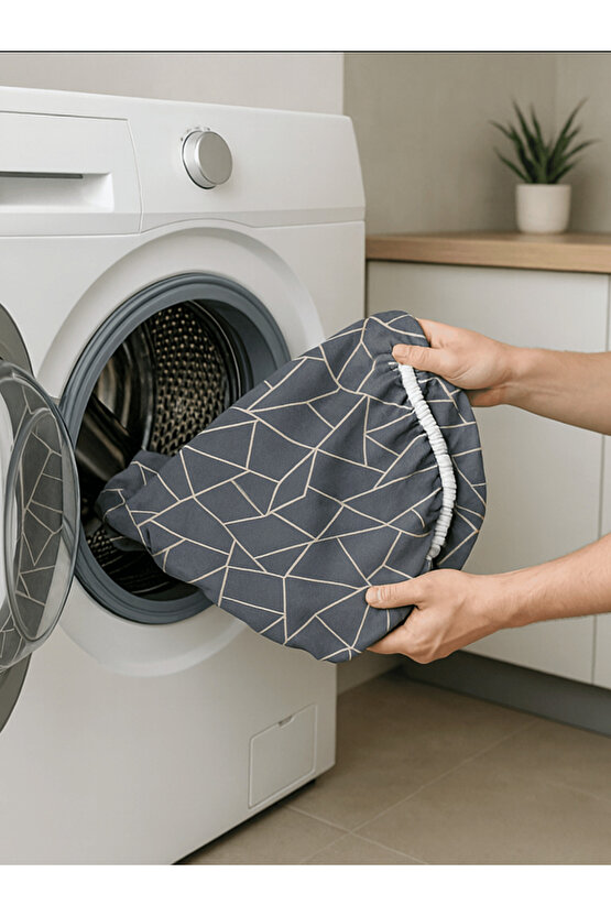 Ütü Masası Kılıfı Yanmaz İpli Süngerli Ütü Masası Örtüsü Ayarlanabilir Ütü Masası Bezi 50x150 CM