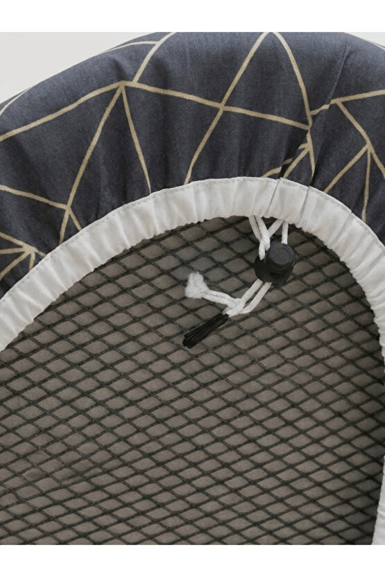 Yanmaz Ütü Masası Kılıfı Hızlı Ütü Kılıfı Örtü Geometrik 50x150 CM