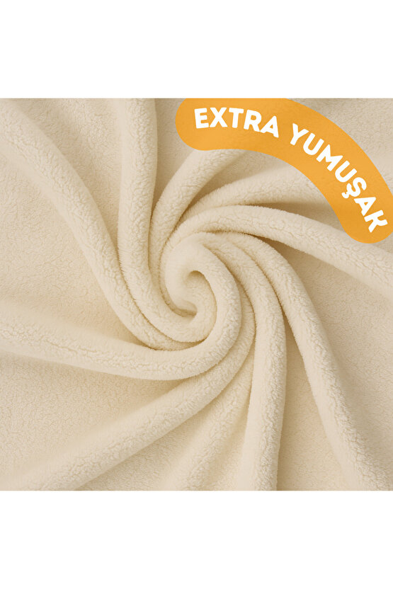 Welsoft Peluş Kumaş Çift Taraflı Yıkanabilir Kesilebilir Koltuk Battaniye Yastık Kaplaması 180x100