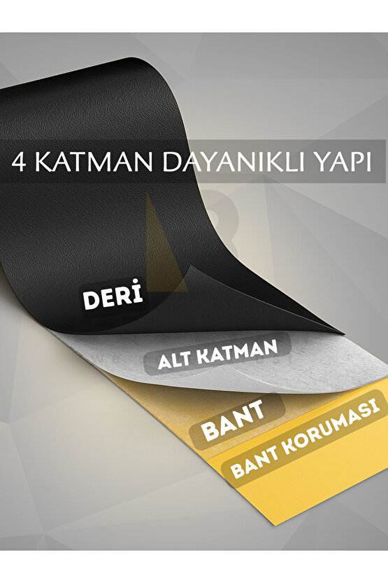 Yüksek Kaliteli Kendinden Yapışkanlı Deri Döşeme 4 Katmanlı Deri Tamir Düzenleme Bantı 50x120 CM