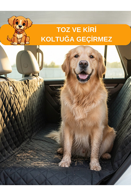 Evcil Hayvan Araba Koltuk Örtüsü Su Geçirmez Dayanıklı Arka Koltuk Koruma Kılıfı Kaymaz 150X200 cm