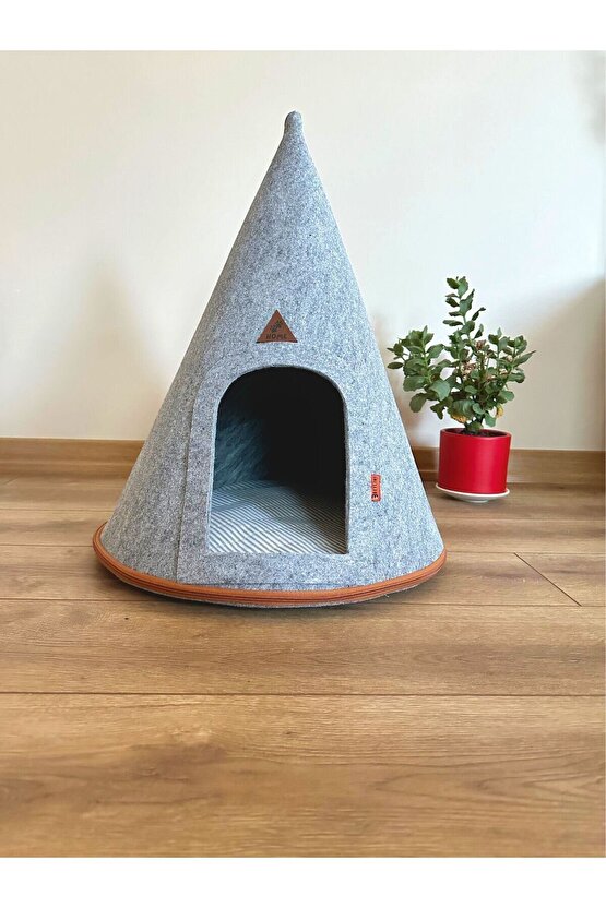 Taşınabilir Kedi Köpek Evi Minderli Pet Çadır Çantalı Model Yuva Kulübe Dekoratif