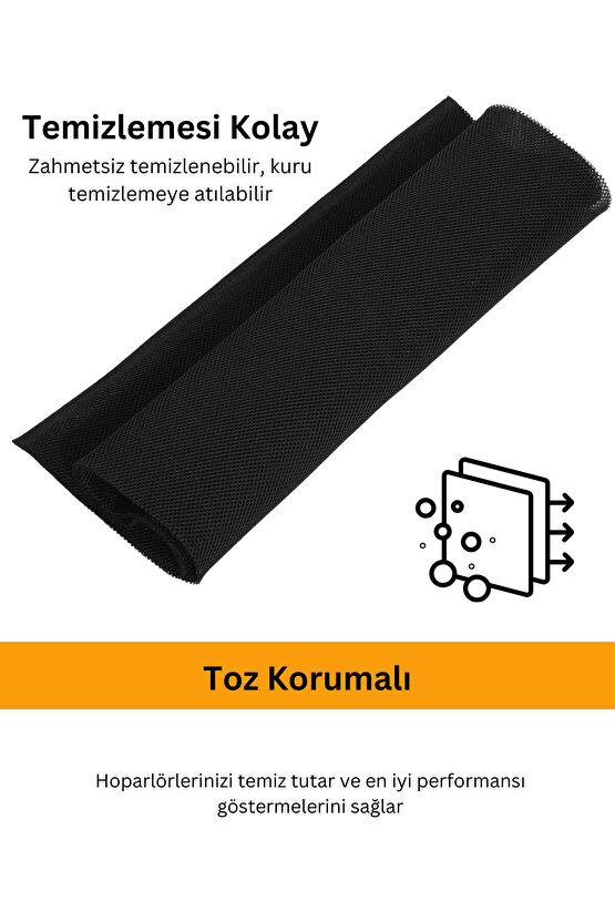 Hoparlör Kumaşı Airfile Örgülü Toz Engelleyici Kızılötesi Sinyalleri Engellemez 3d Akustik (50X150)