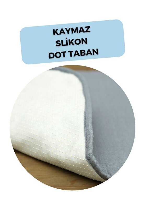 Ütüleme Matı Masası Kılıfı Örtüsü Bezi Keçeli Süngerli 53x71 Cm Gri