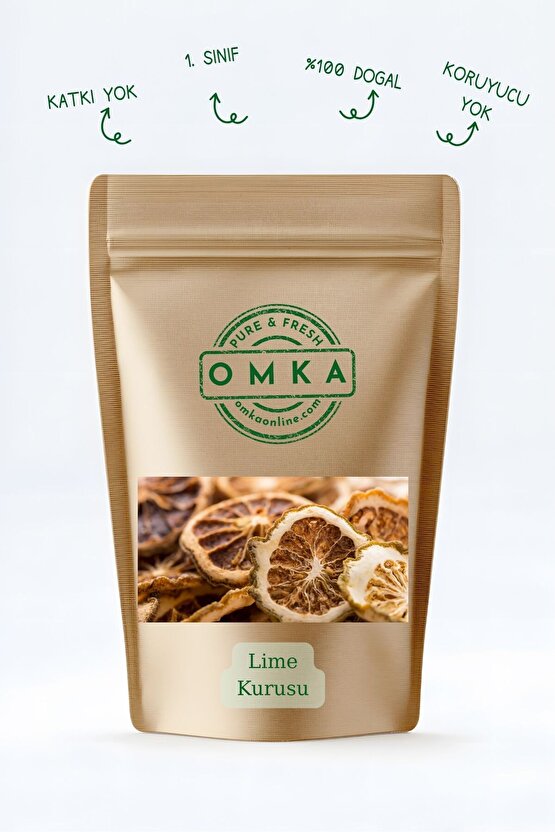 Kurutulmuş Lime Limon Dilimleri – 25 gr | Katkısız, Doğal, Pratik Kullanım