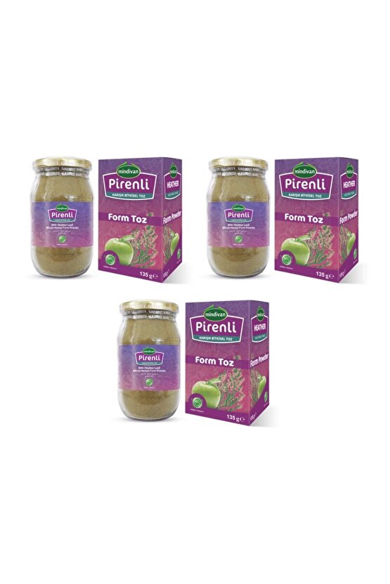 Pirenli Form Toz ( Diet Destek Ürünü ) X 3 Adet 135 gram