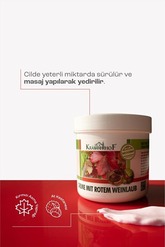 Kırmızı Asma Yaprağı Kremi 100 ml x2 Adet
