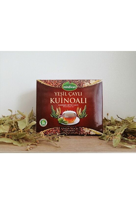 Mindivan Yoğun Yeşil Çaylı Kinoalı Çay 30 Süzen Poşet