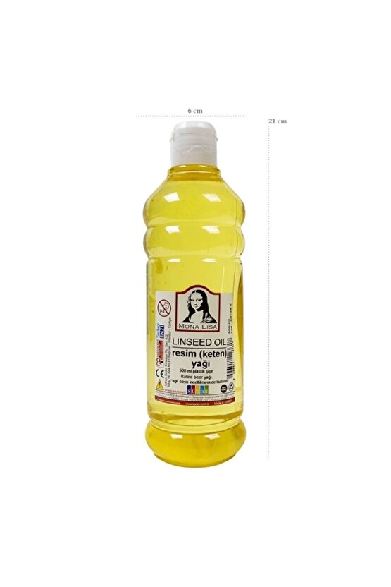 Mona Lisa Resim Yağı (Linseed Oil) 500 Ml.