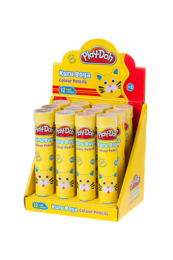 Play-Doh 12 Renk Metal Tüp Kuruboya Ku005 (1 Adet)