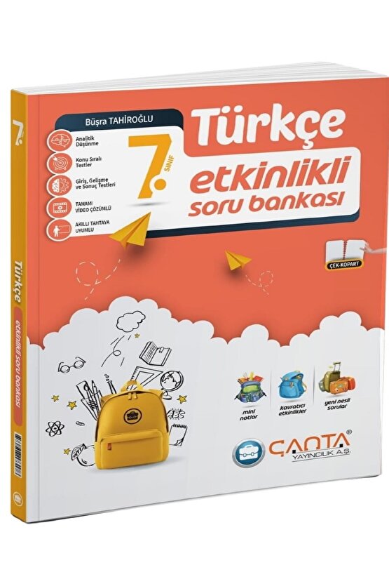 Çanta 2025 7. Sınıf Türkçe Etkinlikli Kazanım Soru Bankası