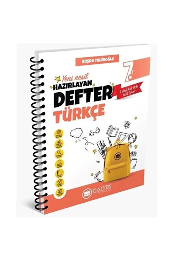 7. Sınıf Türkçe Hazırlayan Defter Yeni