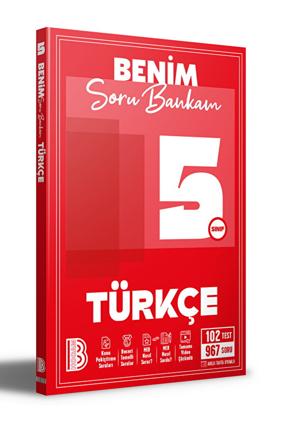 5. Sınıf Türkçe Soru Bankam Benim Hocam Yayınları