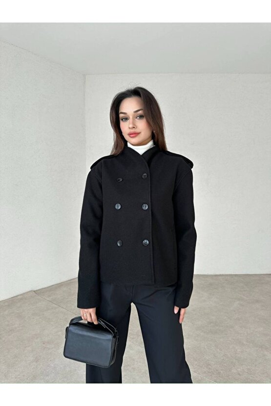 Kadın Kaşe Kısa Ceket