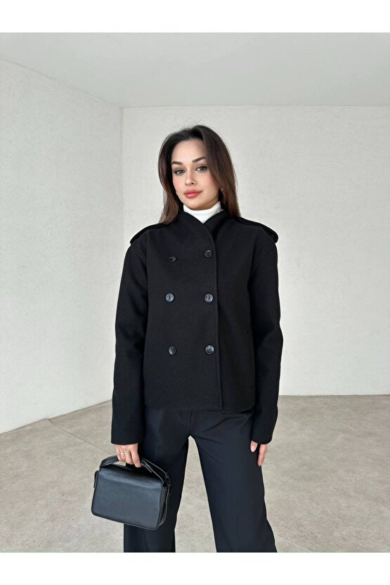 Kadın Kaşe Kısa Ceket