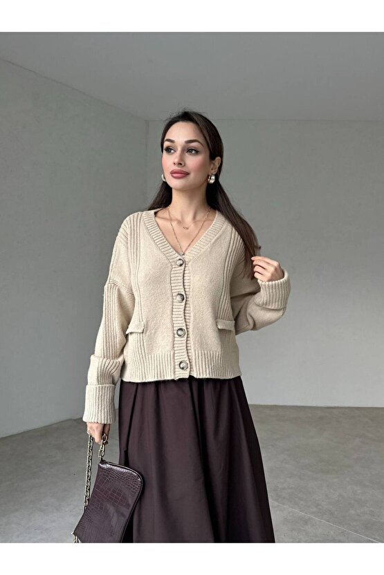 Kadın Kısa Triko Hırka