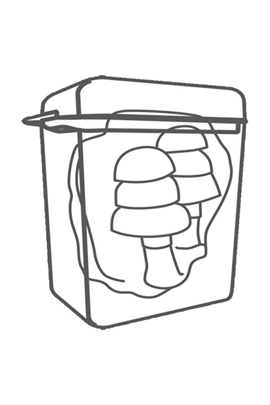 DELTAPLUS CONICFIR050 KOLAY KAVRANABİLEN YENİDEN KULLANILABİLİR KULAK TIKACI, 50Lİ KUTU