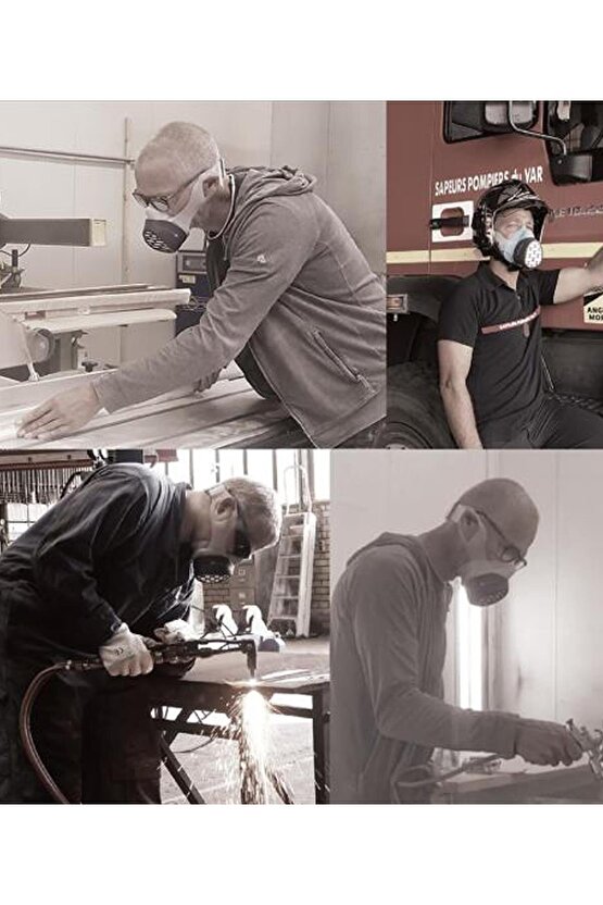 Airbliss Maasc Yarım Yüz Motorlu Hava Sağlayıcı Maske M Beden