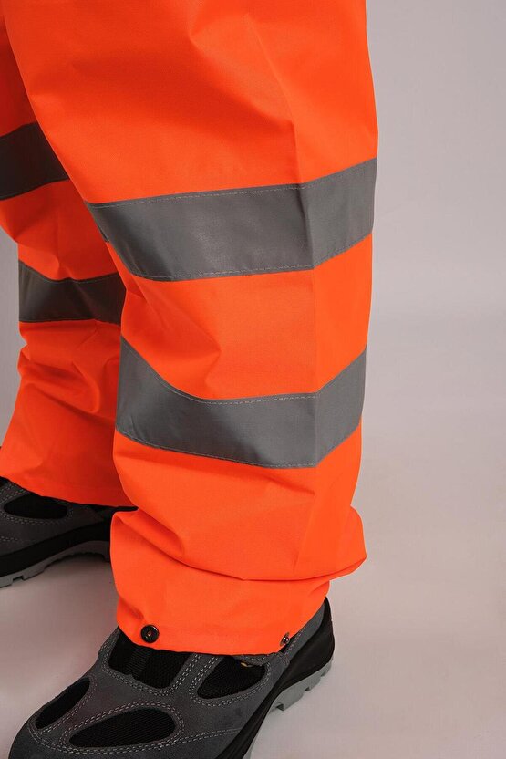 BESTGUARD Yağmurluk Oxford Reflektörlü Turuncu Takım