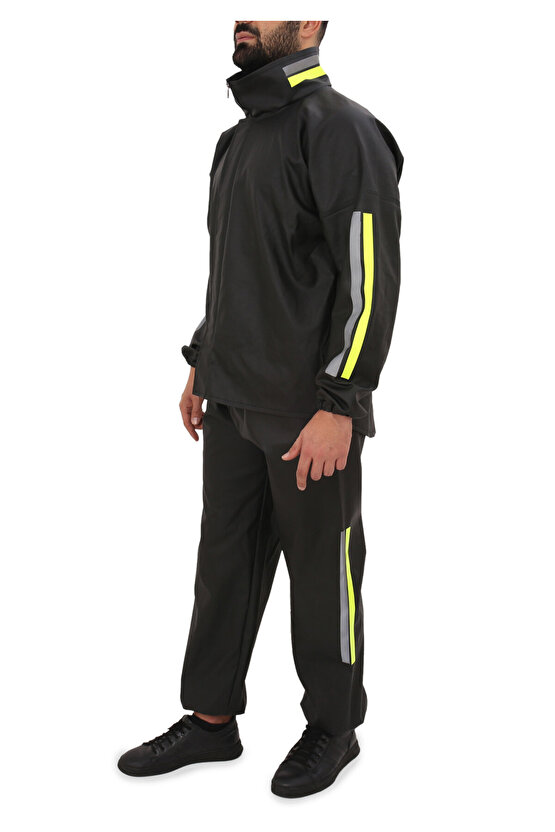 Motosiklet Yağmurluğu Alt Üst Takım Pvc Su Geçirmez Motorcu Yağmurluk - Kurye Yağmurluk