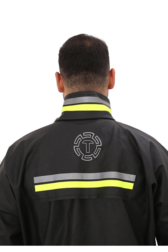 Motosiklet Yağmurluğu Alt Üst Takım Pvc Su Geçirmez Motorcu Yağmurluk - Kurye Yağmurluk