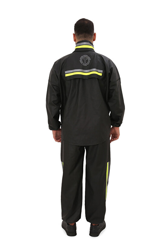 Motosiklet Yağmurluğu Alt Üst Takım Pvc Su Geçirmez Motorcu Yağmurluk - Kurye Yağmurluk