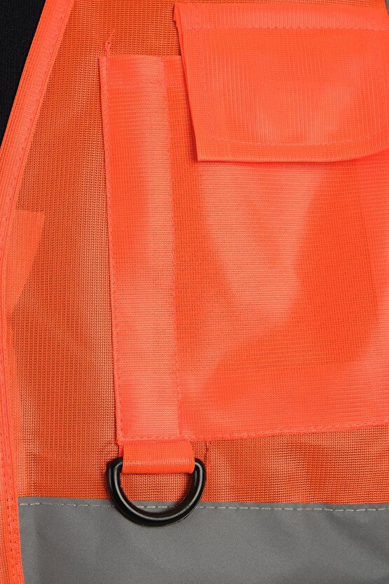 REFREKTÖRLÜ MÜHENDİS YELEĞİ CEPLİ