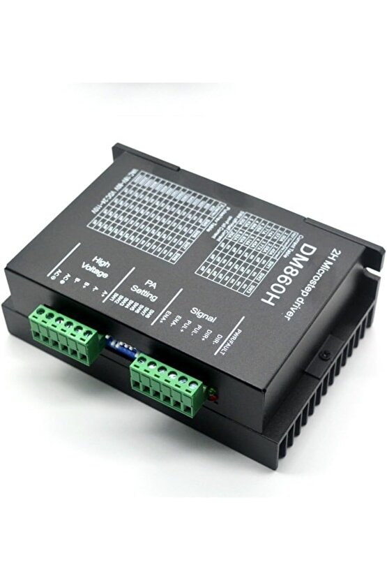 DM860H Dijital Step Motor Sürücü - 7.2A Fanlı ACDC Yüksek Voltaj CNC Sürücüsü