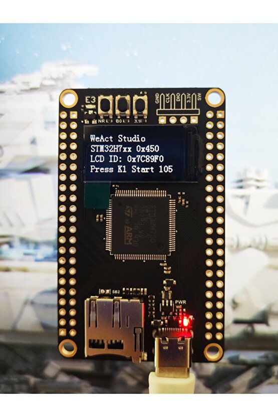 STM32H750VBT6 Geliştirme Kartı Kit - 0.96 ST7735 TFT LCD, OV7725 Kamera Modülü, 8MB QSPI Flash, 8MB