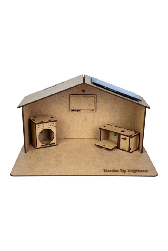 Ahşap Güneş Enerjili Ev Yapım Maket Seti