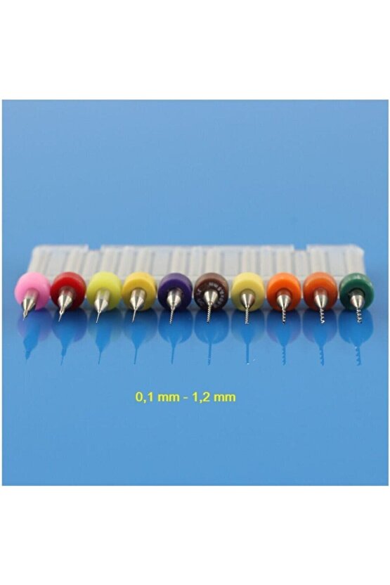10 Parça 0.1 mm - 1.0 mm Tungsten Karbür Delme PCB Matkap Ucu