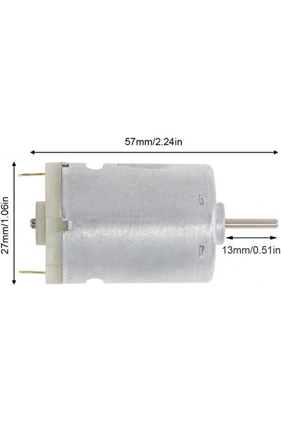 R380 DC Motor, Küçük, Yüksek Hızlı, Fırçalı DC Motor