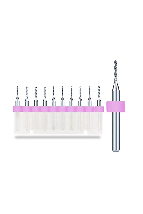 10 Adet 1.0mm Tungsten Karbür Delme PCB Matkap Ucu