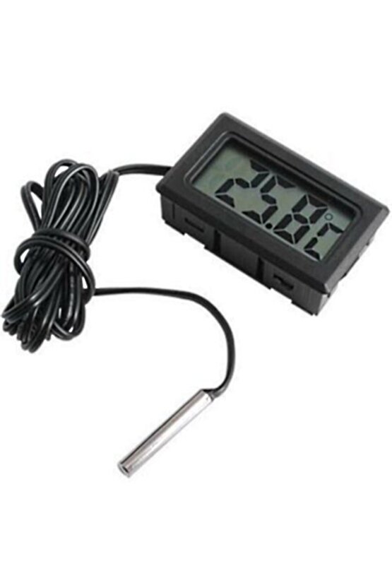 Dijital Ekran Metal Problu Sıcaklık Ölçer Kuluçka Termometre