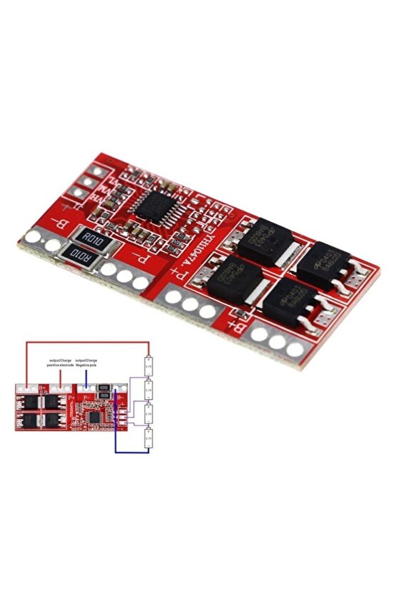 4s 30a 14.8v Pil Koruma Balans Kartı 18650 Lityum Li-ion Batarya 4s 30a-bms
