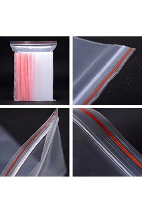 Kilitli Torba Şeffaf 10 X 12 Cm Cm 100lü Paket Kilit Poşet