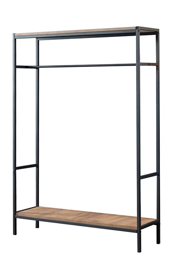 Raflı Askılık Konfeksiyon Askısı Elbise Askılığı