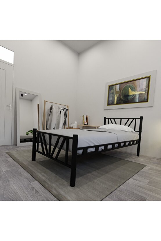 Gardenya Tek Kişilik Metal Karyola A Kalite, Ses Çıkarmaz ,Ölçülü Model Karyola