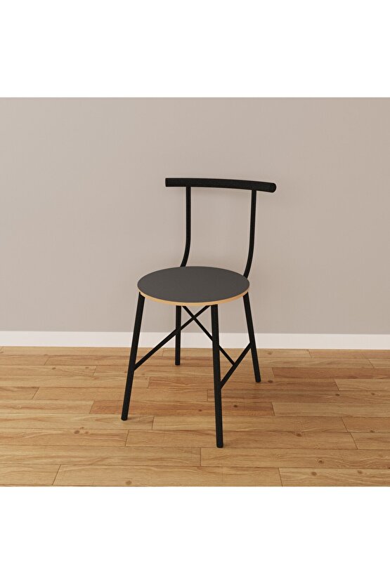 Mutfak Masa Sandalye Takımı 2 Kişilik Masa Sandalye Seti Füme 1101