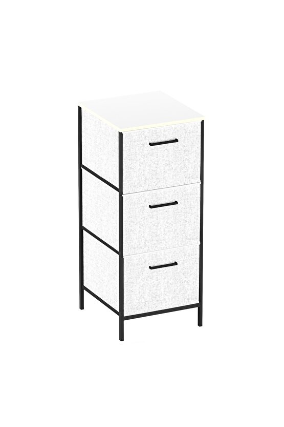 Çocuk Dolabı 3 Çekmeceli Büyük Boy Komodin Sehpa