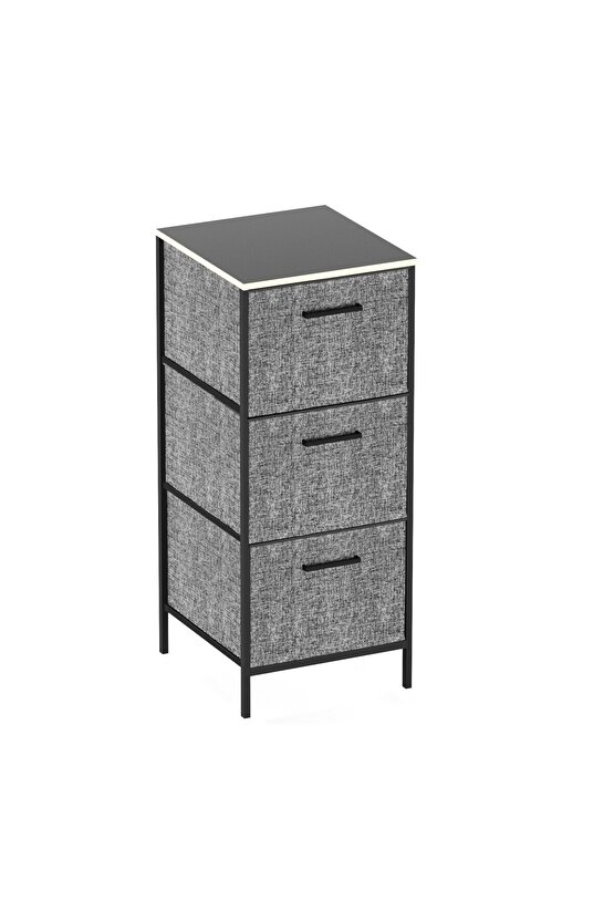 Çocuk Dolabı 3 Çekmeceli Büyük Boy Komodin Sehpa