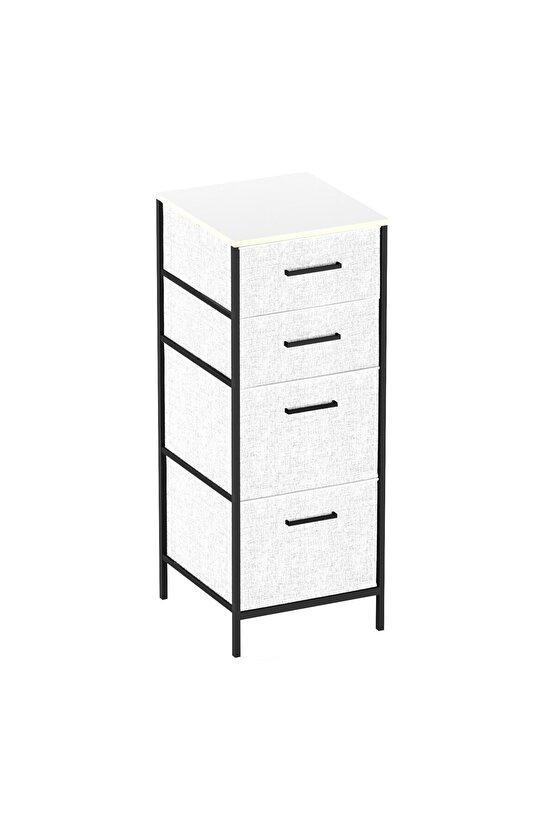 Çok Amaçlı Dolap 4 Çekmeceli Komodin Sehpa