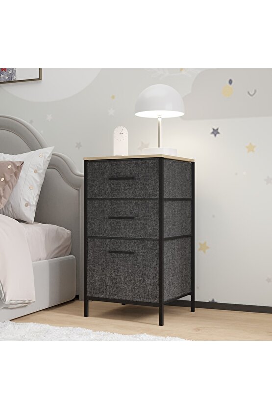 Çocuk 3 Çekmeceli Orta Boy Komodin Sehpa