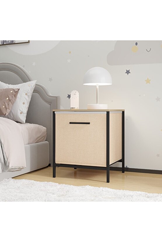 Çocuk Dolap 1 Çekmeceli Komodin Sehpa Çam 1598