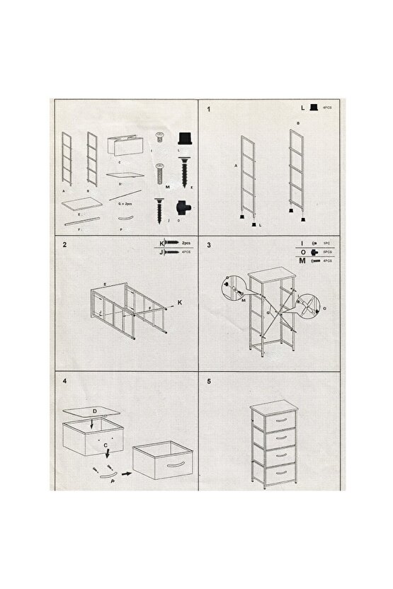 Çocuk Dolap 1 Çekmeceli Komodin Sehpa Çam 1598
