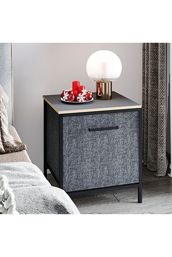 Çok Amaçlı Dolap 1 Çekmeceli Komodin Sehpa