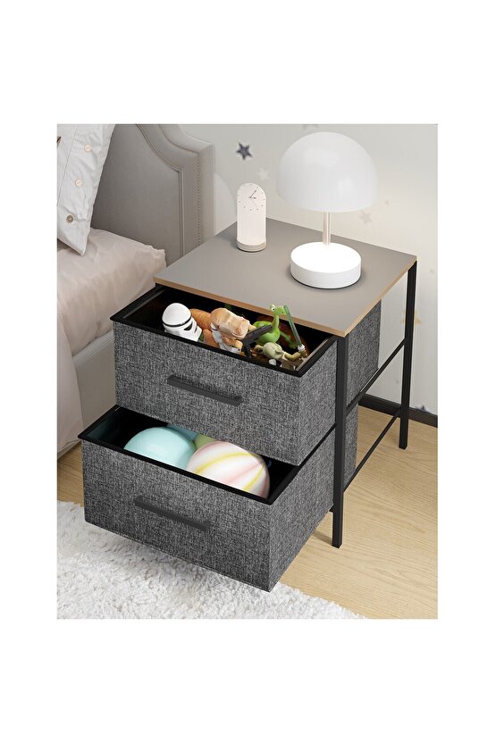 Çocuk Dolap Komodin 2 Çekmeceli Sehpa