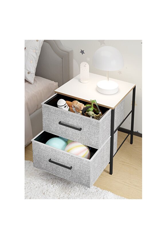 Çocuk Dolap Komodin 2 Çekmeceli Sehpa