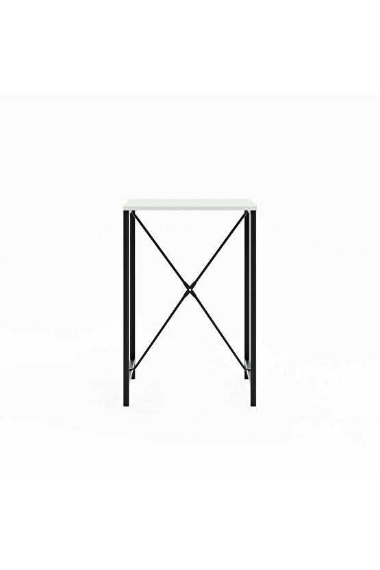 Bar Masası Mutfak Masası Otel Cafe Masa Beyaz 1570