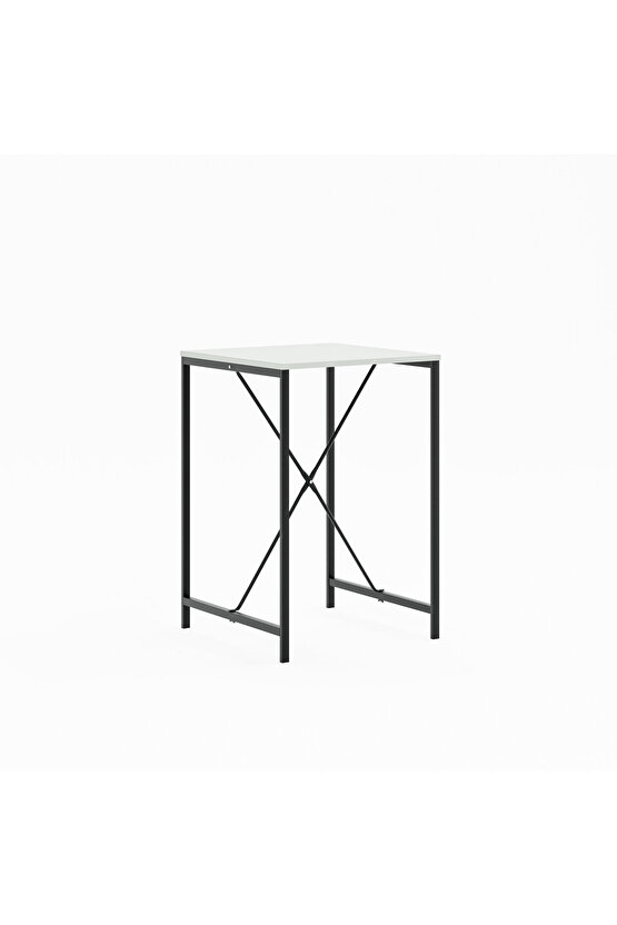 Bar Masası Mutfak Masası Otel Cafe Masa Beyaz 1570